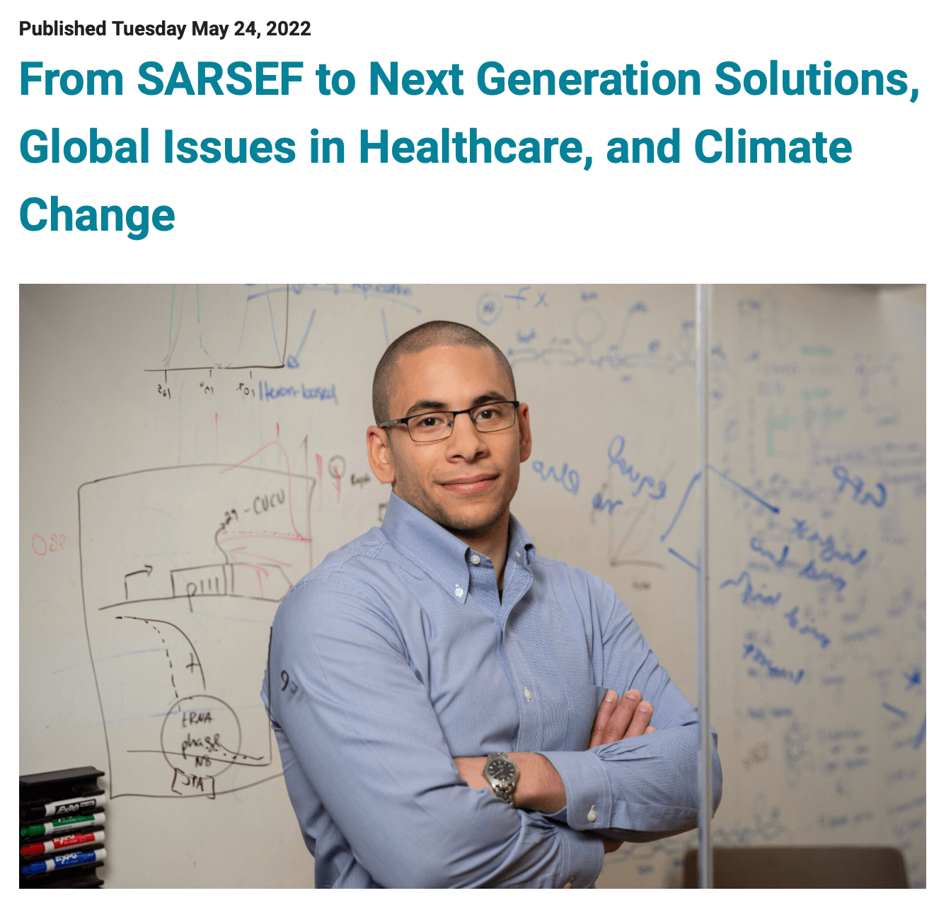 Profile From Sarsef To Next Generation Solutions, Global Issues In Healthcare, And Climate Change